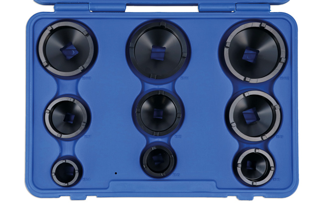Laser Tools 8914 External KM Lock Nut Socket Set - 9pc