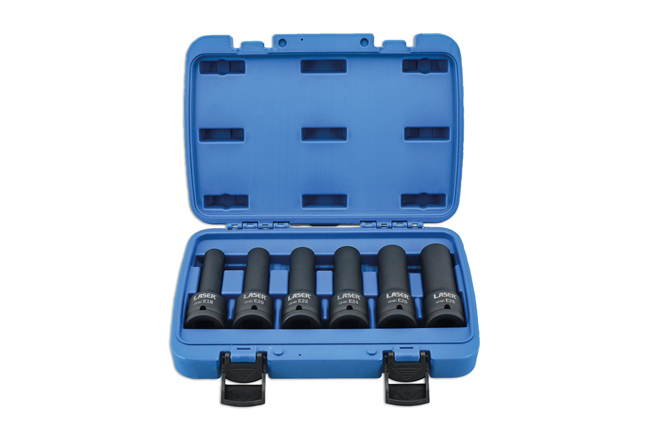 Laser Tools 8940 Deep Impact E-Socket Set 3/4"D 6pc