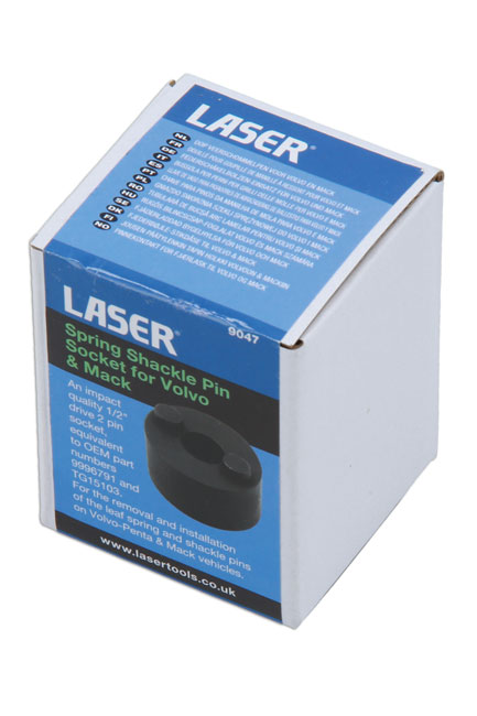 Laser Tools 9047 Spring Shackle Pin Socket for Volvo & Mack