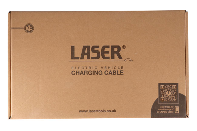 Laser Tools 9106 EV Charging Cable - 32A Three Phase T2 Female-T2 Male 22kW IP65