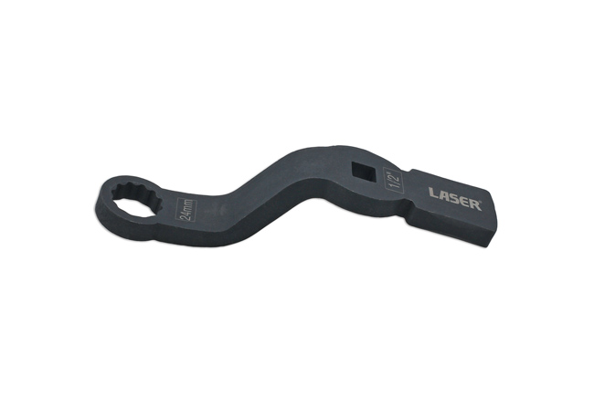 Laser Tools 9142 HGV Offset Brake Caliper Wrench - 24mm Bi-Hex