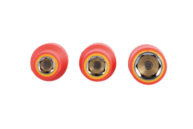 Laser Tools 9151 Non-Conductive Insulated Quick Chuck Adaptor with Magnetic Sockets 4pc