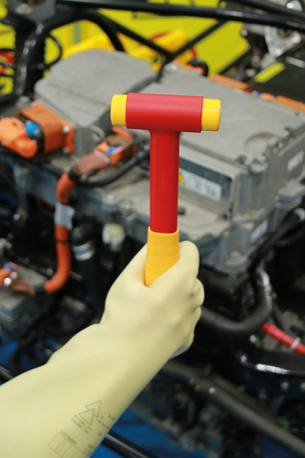 Laser Tools 9166 Insulated Hammer with Replaceable Inserts - 1000V Safe