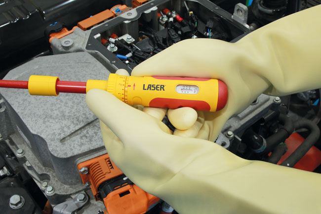 Laser Tools 9167 VDE Insulated Torque Screwdriver Set 1-6Nm 9pc