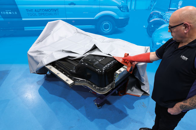 Laser Tools 9261 Fire Blanket for EV Battery 3m x 3m 1000°C