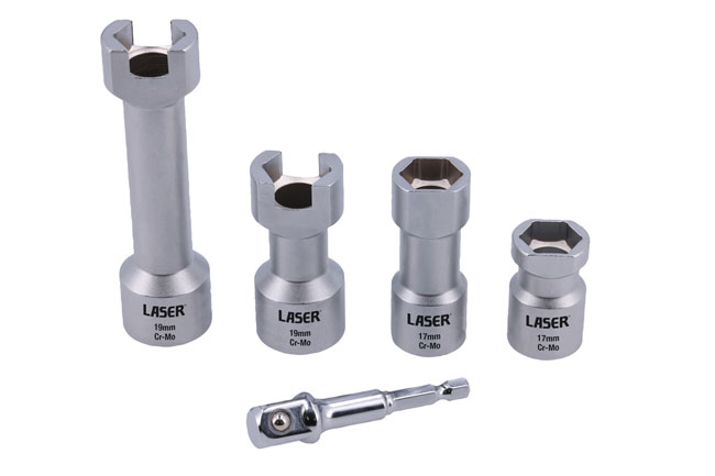 Laser Tools 9274 Deep Sockets for Strut Channel 1/2"D - 5pc