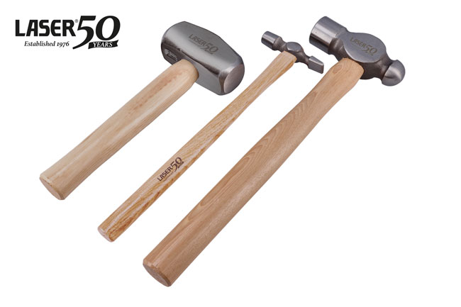 Laser Tools 9279 Mechanic Hammer Set 3pc - 50th Anniversary