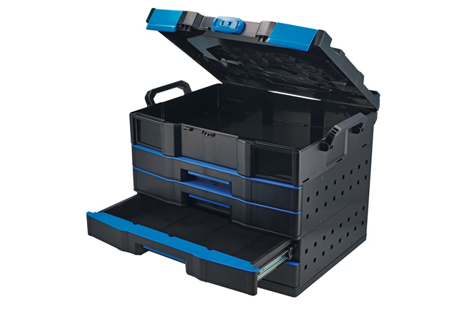 Laser Tools 9283 Premium Stackable 4 Drawer Storage System with Top Box - 50th Anniversary