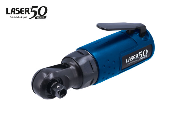 Laser Tools 9295 Mini Air Ratchet 3/8"D & 1/4" Hex Bit Driver - 50th Anniversary