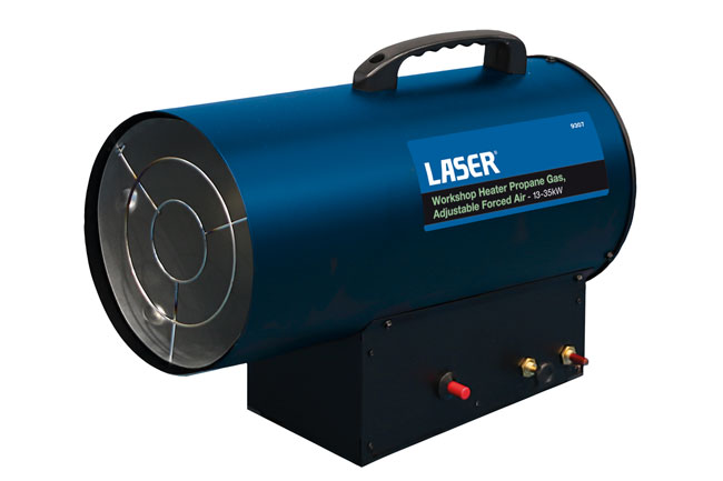 Laser Tools 9307 Workshop Heater Propane Gas, Adjustable Forced Air - 12-30kW