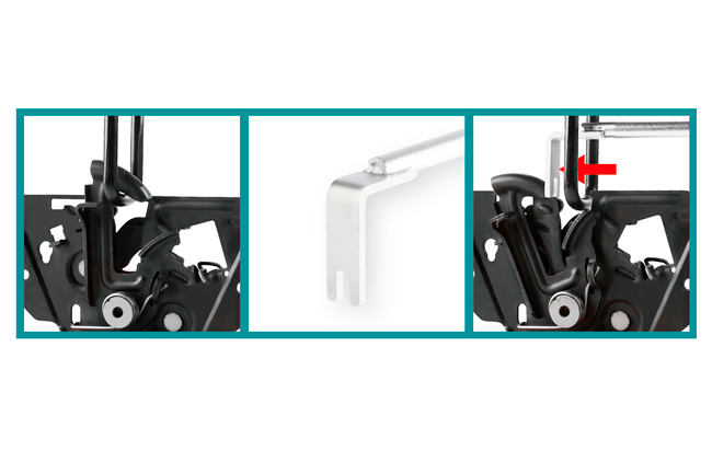 Laser Tools 9309 Bonnet Manual Release Tool - Tesla