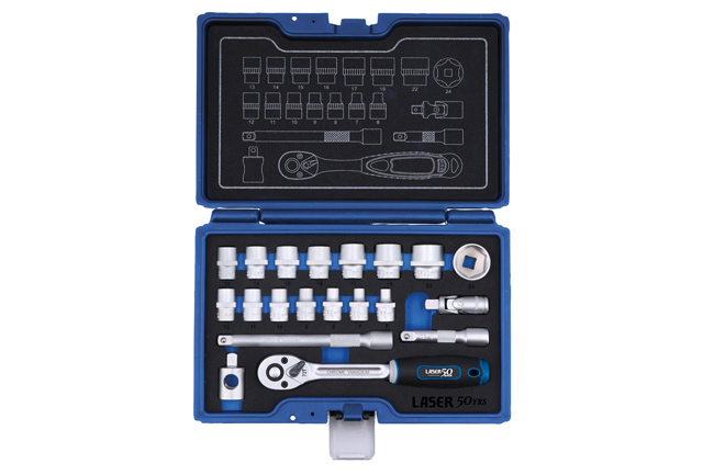Laser Tools 9326 Socket Set 3/8"D - 20pc - 50th Anniversary