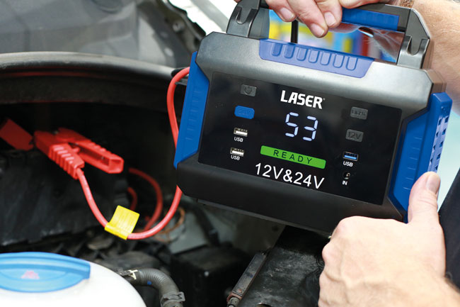 Laser Tools 9345 Heavy-Duty Jump Starter 12V & 24V