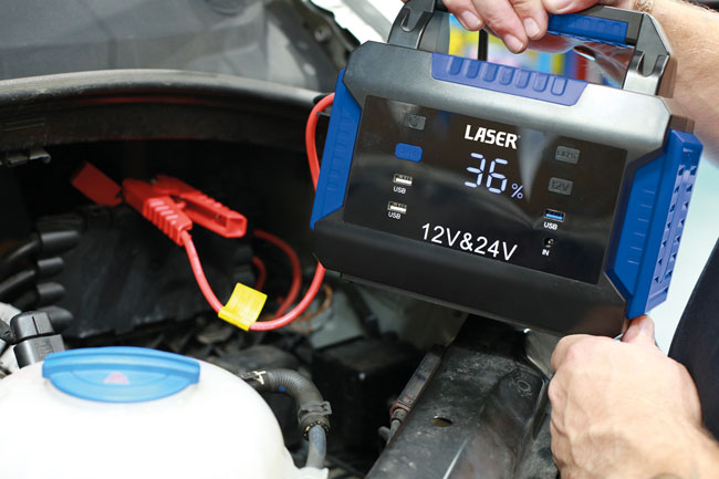 Laser Tools 9345 Heavy-Duty Jump Starter 12V & 24V