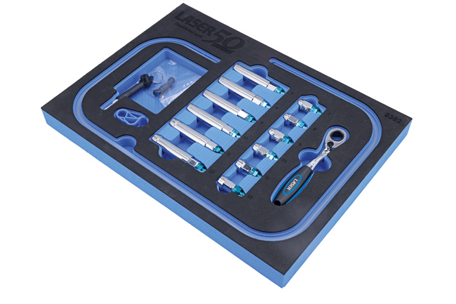 Laser Tools 9362 Brake Bleed Master Wrench Set 19pc - 50th Anniversary