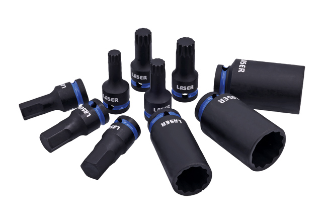 Laser Tools 9380 Hub Nut Socket & Bit Master Set for German Vehicles - 50th Anniversary