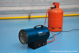 Laser Tools 9307 Workshop Heater Propane Gas, Adjustable Forced Air - 12-30kW