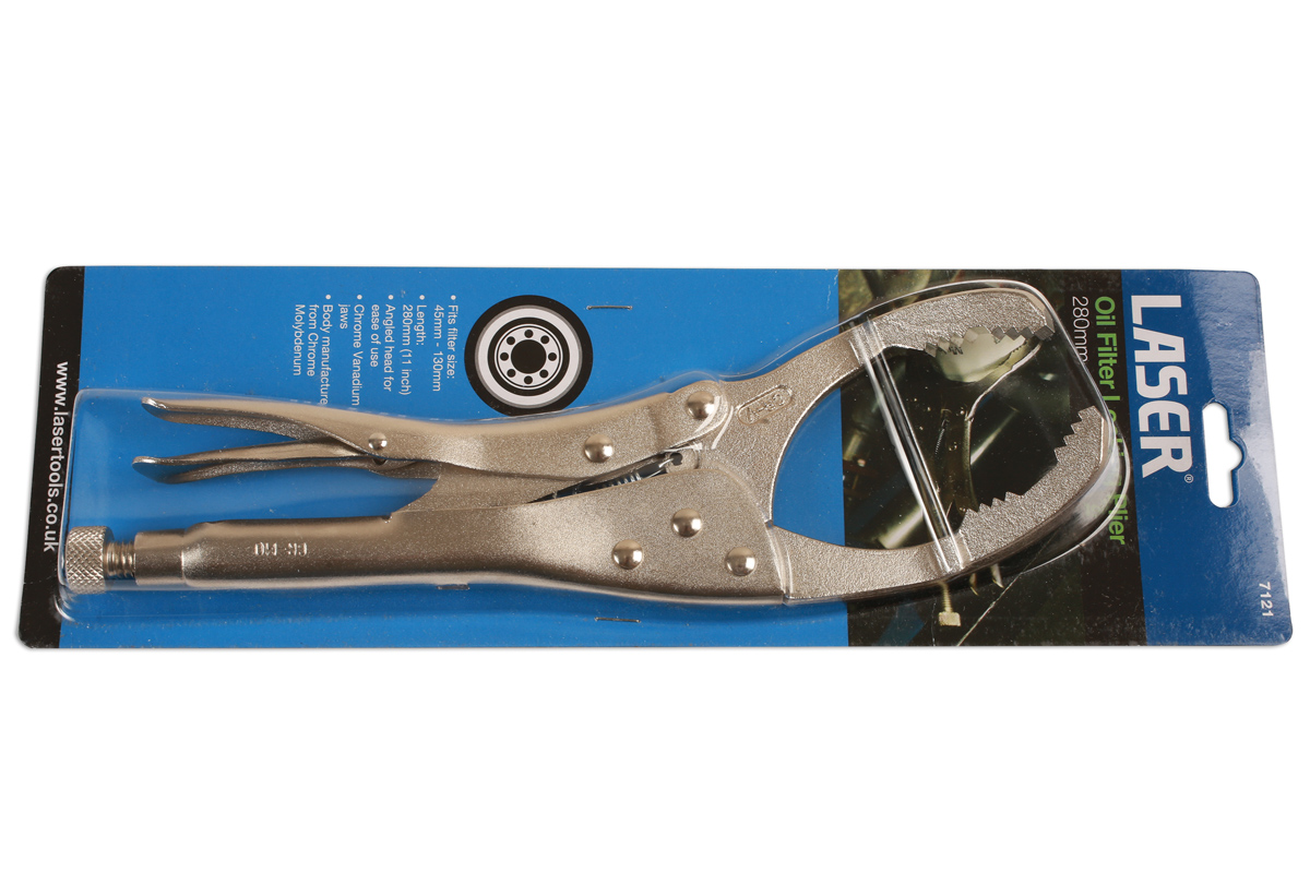 Laser Tools 7121 Oil Filter Locking Pliers 45 130mm