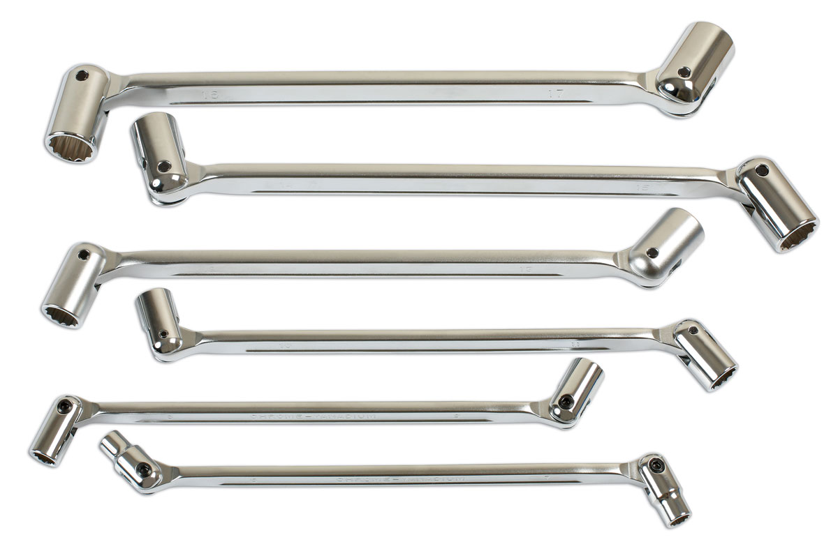 Double Flexible Socket Wrench Set 6pc Part No. 7256 Part of the