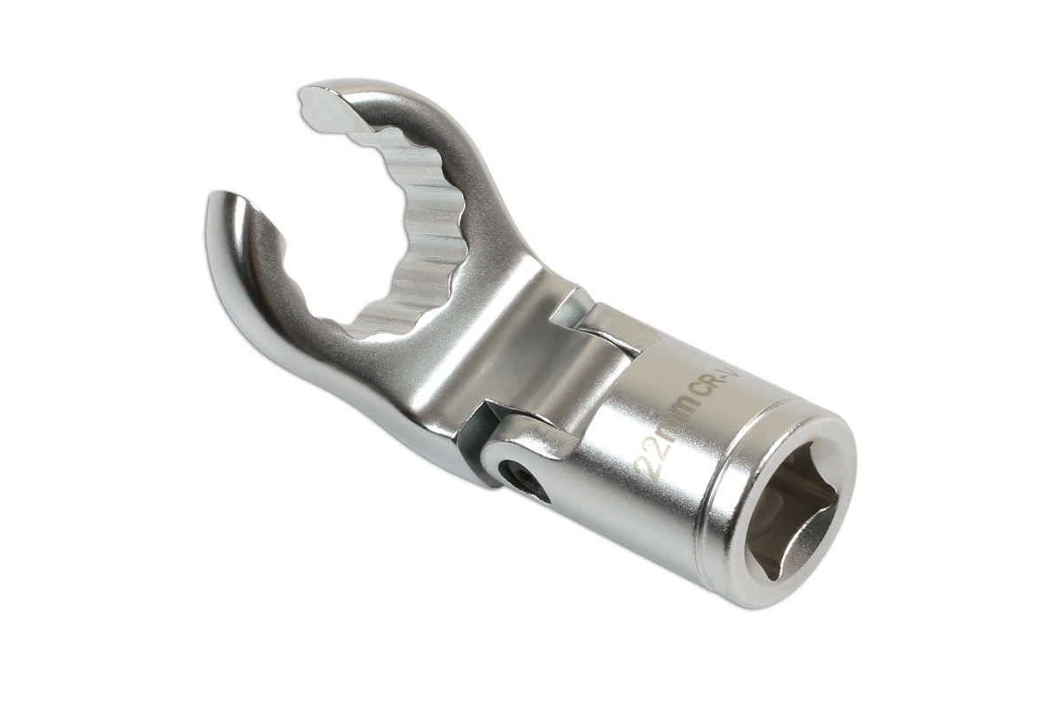 Laser Tools 7519 BiHex Flexible Crows Foot Wrench 1/2"D 22mm