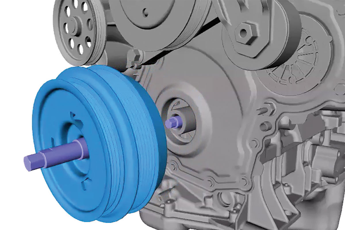 Laser Tools 8394 Crankshaft Pulley Removal Tool for Ford Ranger 2.0L