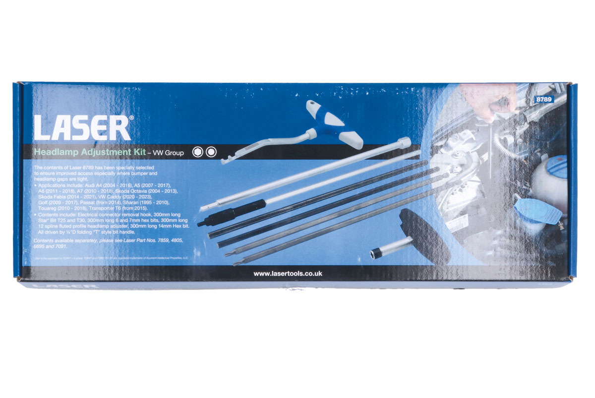 Laser Tools 8789 Headlamp Adjustment Kit VW Group